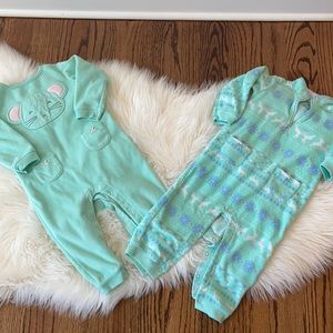 18m fleece one piece